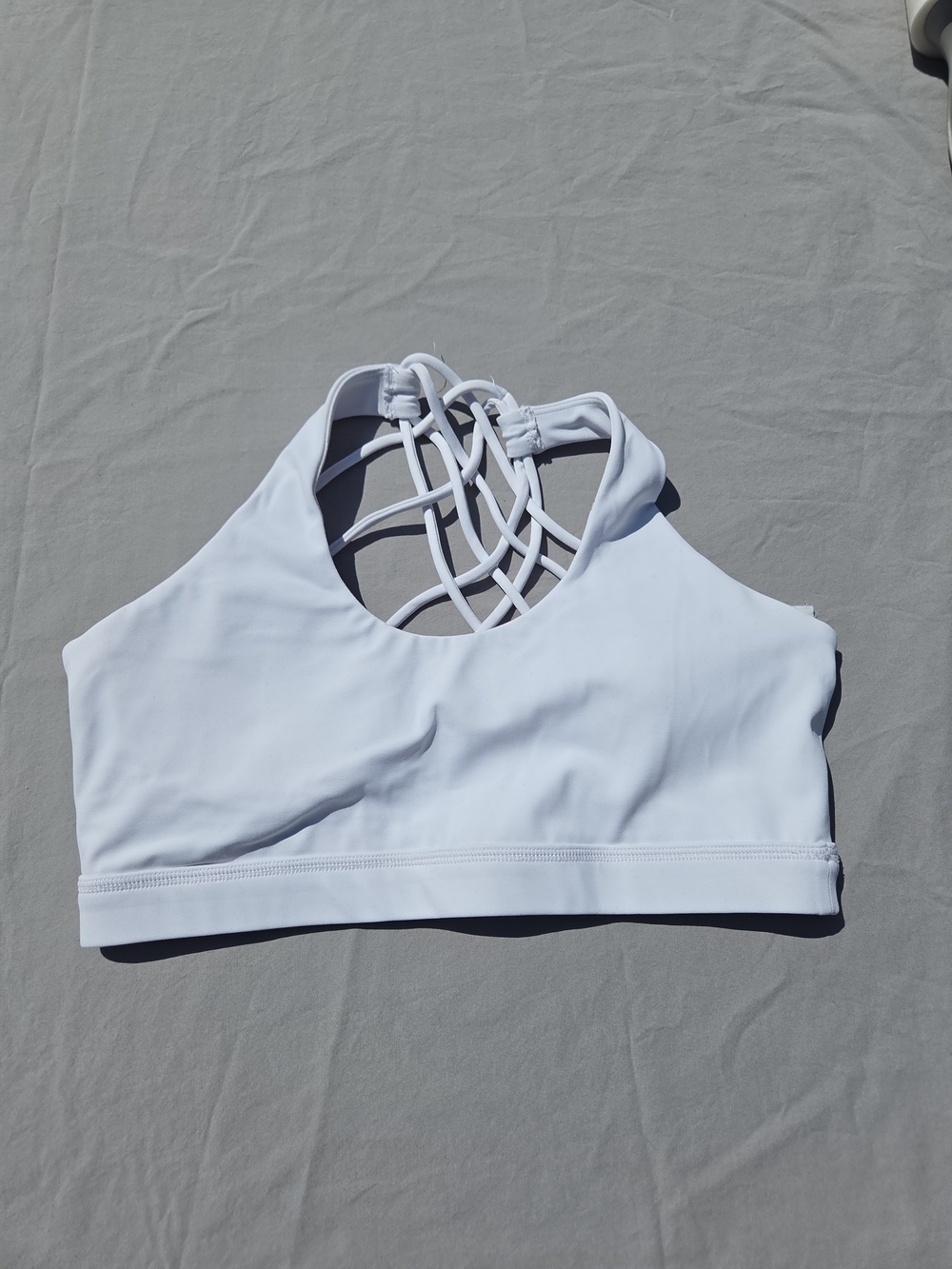 Constantly Varied Gear CVG White Butterfly Back Sports Bra M VGUC